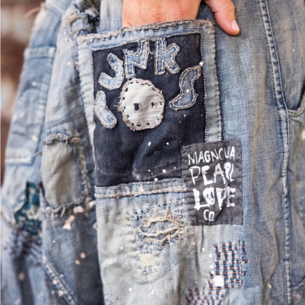 Magnolia Pearl Joni Denim Patchwork Jeans like Yosemite